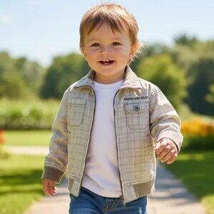 Calvin Klein Jeans Plaid Lightweight Jacket 2T